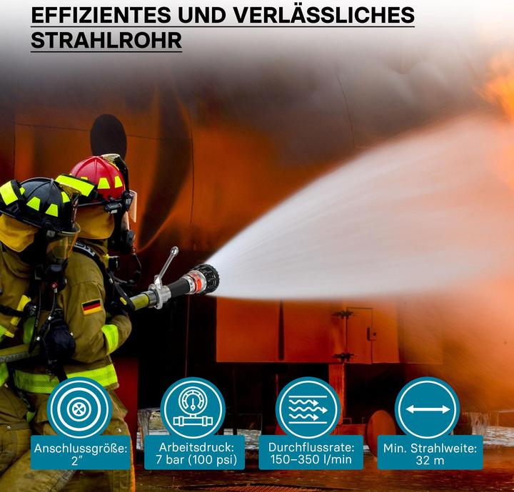 Actual product image Wiltec C Multipurpose Nozzle Pipe for Disaster Relief, Fire Brigades and Construction Sites