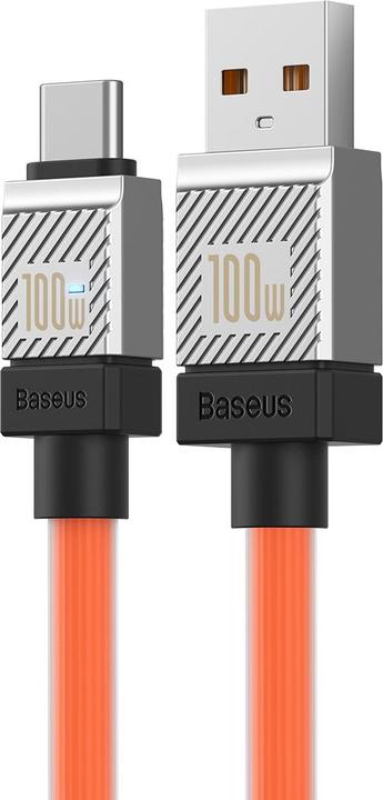 Actual product image Baseus Cable USB do USB-C CoolPlay 100W 1m (orange) (1 m, USB 3.0)