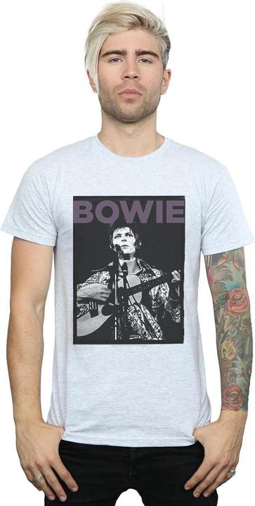 Actual product image David Bowie Mens Rock Poster T-Shirt (M)