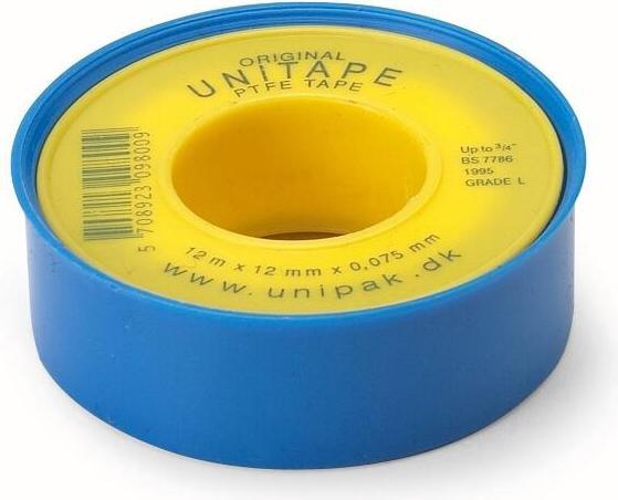Immagine prodotto Unipak Nastro sigillante per filettature 12Mm X 12M (57 mm)