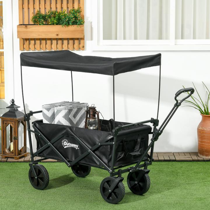 Produktbild Outsunny Bollerwagen mit Sonnendach