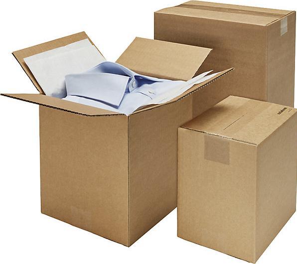 Actual product image kaiserkraft Folding corrugated cardboard box, length 200 to 299 mm, LxWxH 245 x 180 x 210 (1 x)
