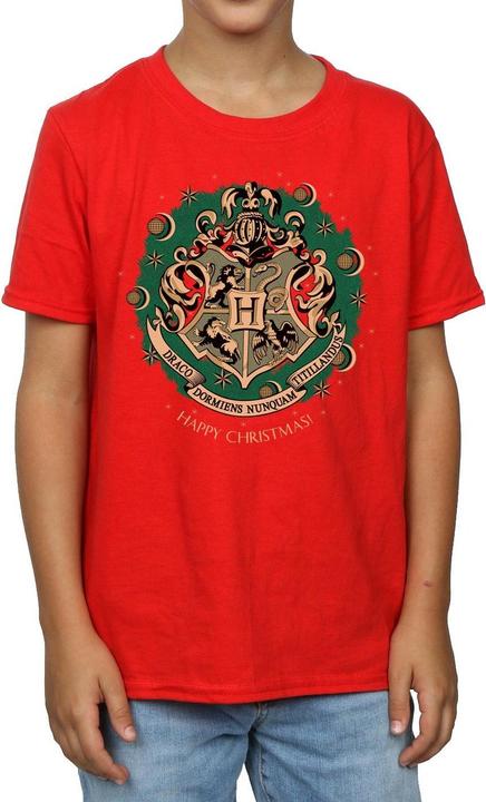 Image du produit T-shirt de Noël en coton pour garçons avec couronnes (140, 146)