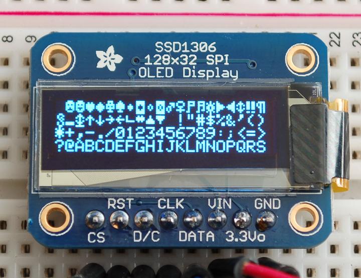 Produktbild Adafruit 128x32 OLED Grafisches Display Mono (Stromkomponente)