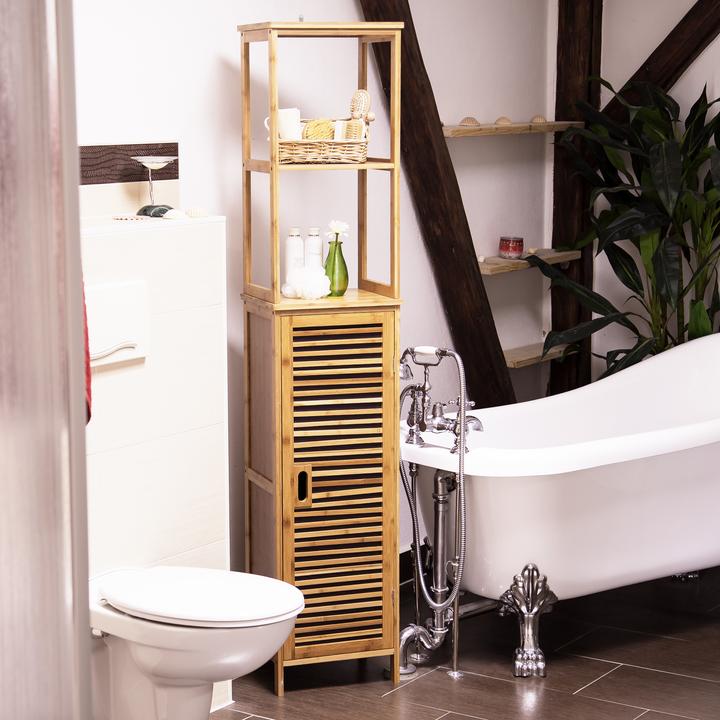 Immagine prodotto Relaxdays Scaffale da bagno (33,5 x 28 x 170 cm)