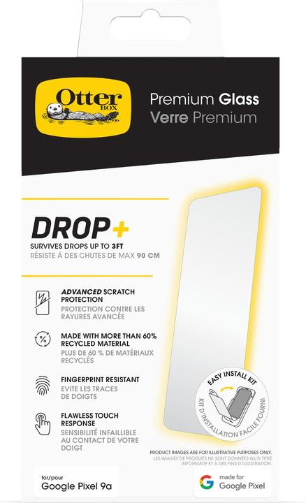 Actual product image OtterBox Screen Protector Glass (1 Piece, Google Pixel 9a)