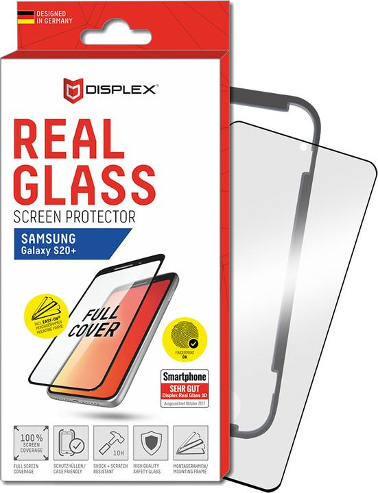 Produktbild Displex Real Glass, Full Cover Panzerglas (1 Stück, Samsung Galaxy S20+, Samsung Galaxy S20+ 5G)
