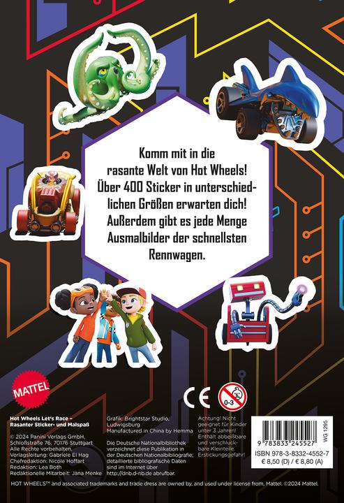 Actual product image Panini Hot Wheels? Let's Race: Fast-paced sticker and colouring fun