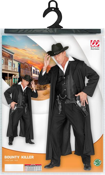 Actual product image Widmann Bounty Killer Cowboy costume with coat and waistcoat (S)