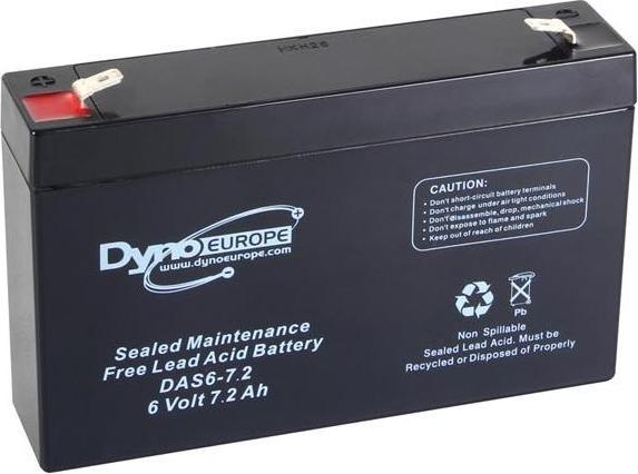 Actual product image Dyno EUROPE BLEIAKKU - 6 V - 7.2 Ah - 150 x 34 x 100 mm (6 V, 7.20 Ah)