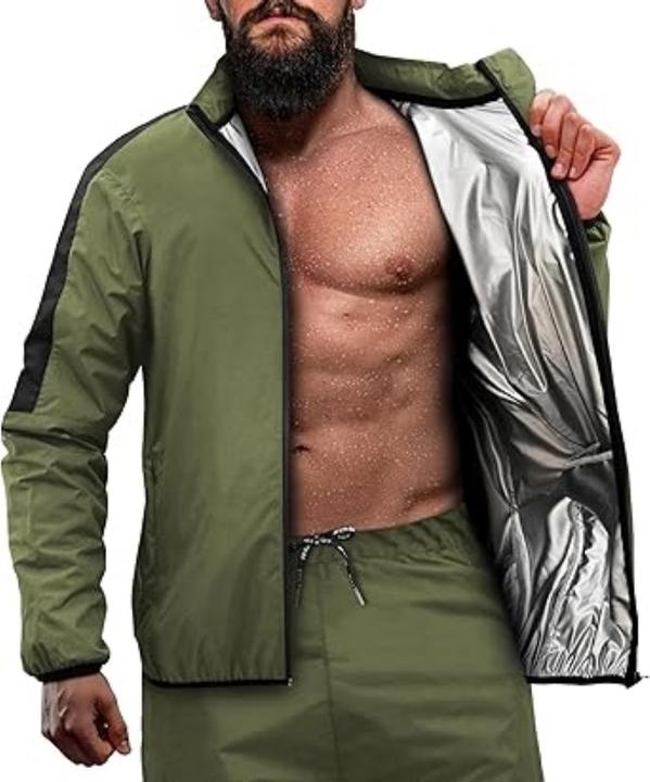 Actual product image Rdx Clothing Sauna Suit C1 Army Green-M