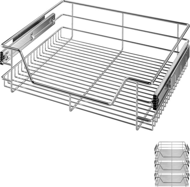 Casaria 50cm - 4er Set Teleskopschublade