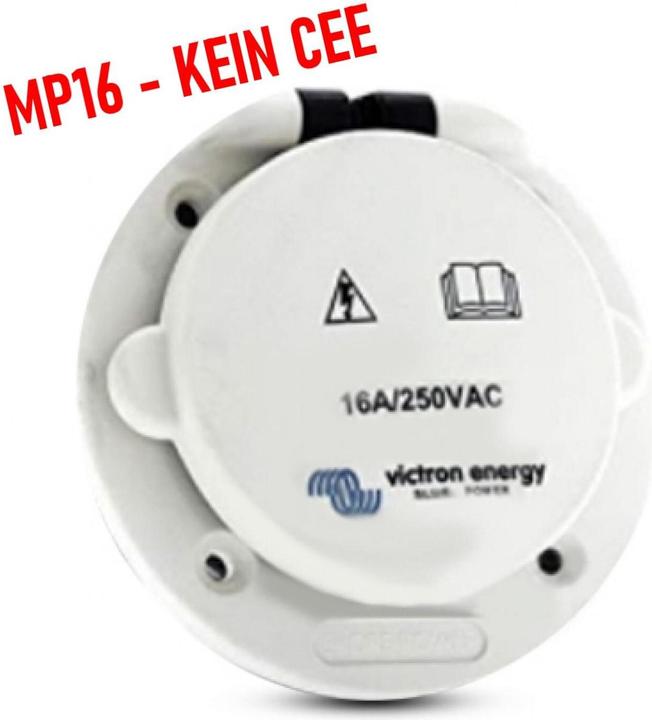 Actual product image Victron Energy Victron 16A polyamide built-in socket outlet boat motorhome yacht