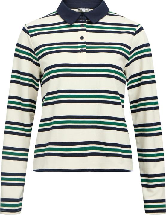 Object Gestreiftes Langarm-Poloshirt (L)