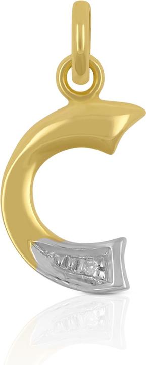 Actual product image Muau Letter (750, White gold, 18 K yellow gold)