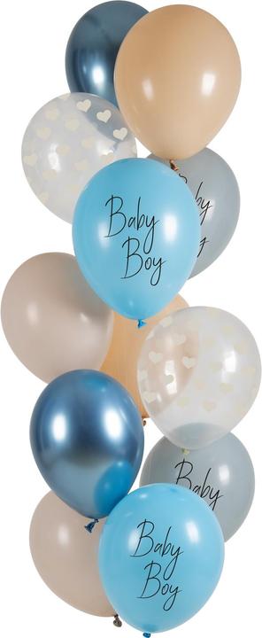 Produktbild Folat Ballons latex - Baby Boy - 33cm (12pcs)