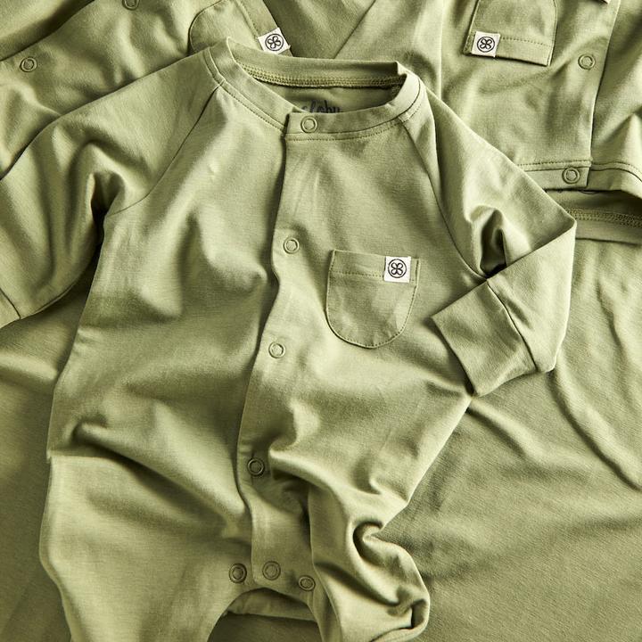 Image du produit Cloby Combinaison grenouillère UPF + Olive Green (50, 51, 52, 53, 54, 55, 56)