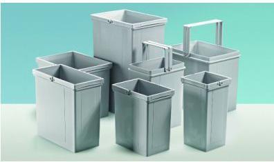 Actual product image Hettich Single Bin Bc 10l Kst Grey (10 l)