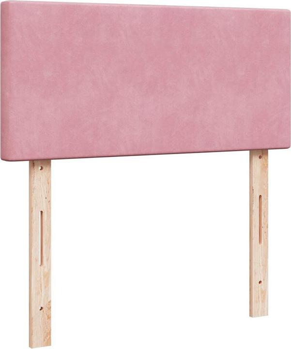 Produktbild VidaXL Ottoman-Bett mit Matratzen Rosa 200x200 cm Samt (200 x 200 cm)