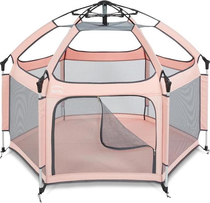 Tenty Laufgitter Set Rosa/Grau (100 cm, 150 cm)