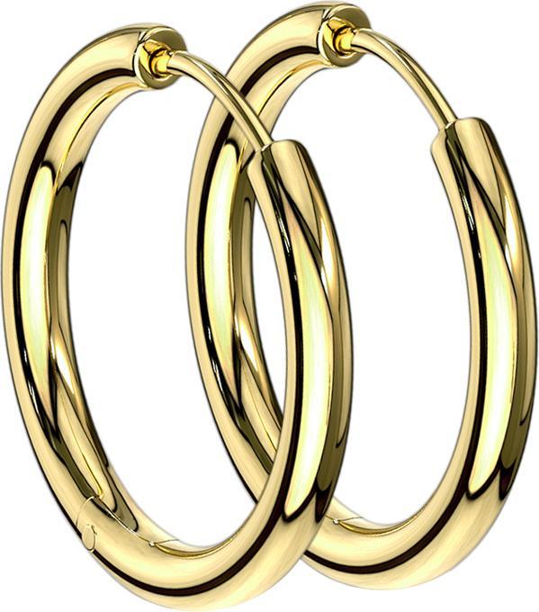 Produktbild Star Piercing Ohrring vergoldet (Chirurgenstahl 316L, ohne Messing)
