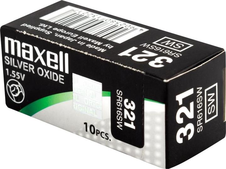 Actual product image Maxell Button cell SR616SW (10 pcs., SR616, 16 mAh)