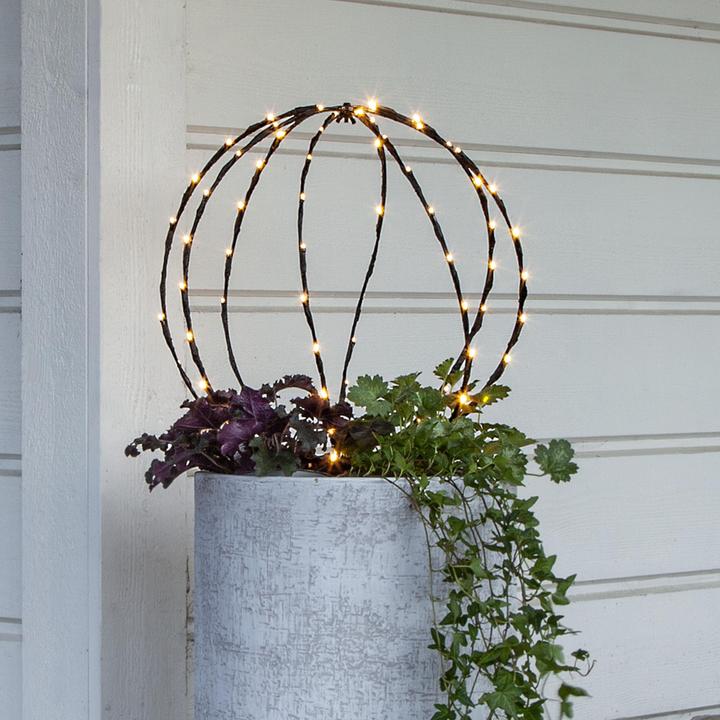 Produktbild Star Trading Gartenlicht Decoration Sphere, 88 LEDs, Ø 40 cm, Schwarz (IP44)