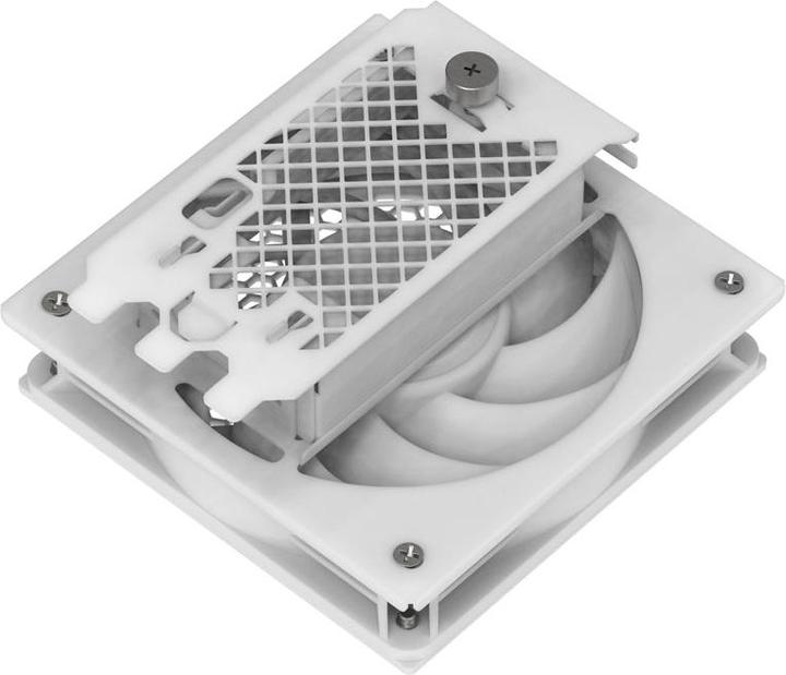 Image du produit Silverstone SST-FDP02W - Support adaptateur de ventilateur externe, ventilateur 120mm inclus, blanc (127 mm, 1 x)