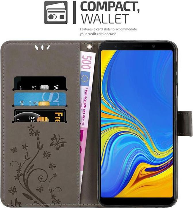Actual product image Cadorabo Flower Book Cover (Samsung Galaxy A7 (2018))