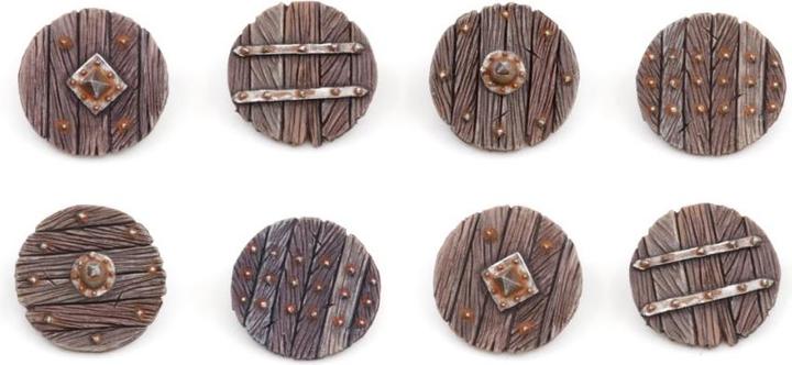 Actual product image Tabletop-Art Decoration Fantasy Warrior Shields - Set 1 8 pieces (Metal)