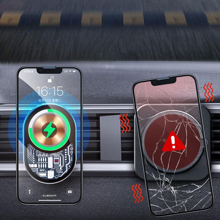 Actual product image Wekome Magnetic car holder with MagSafe wirele