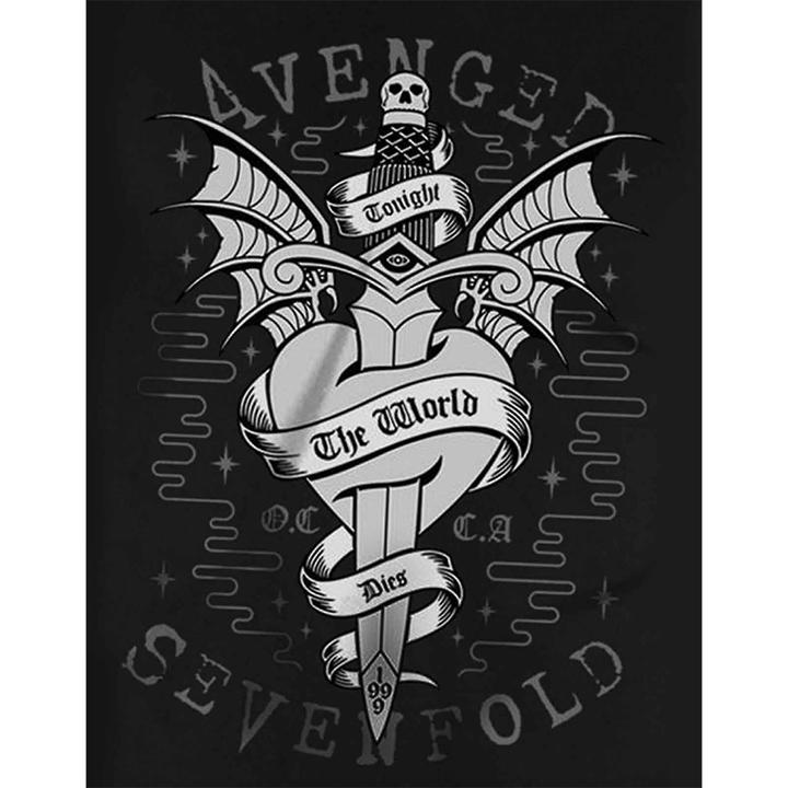 Actual product image Avenged Sevenfold Unisex Adult Cloak & Dagger Cotton T-Shirt (XXL)