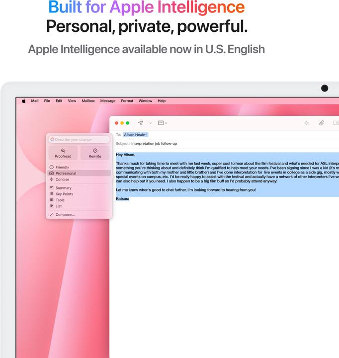 Actual product image Apple iMac 2024 (M4, 24 GB, 512 GB, Apple M4 10-Core)