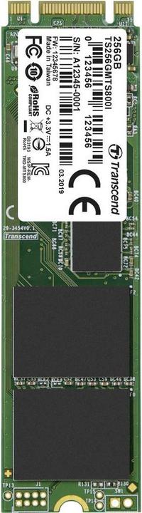 Actual product image Transcend MTS800I - 256 GB - M.2 - 530 MB/s (256 GB, M.2 2280)