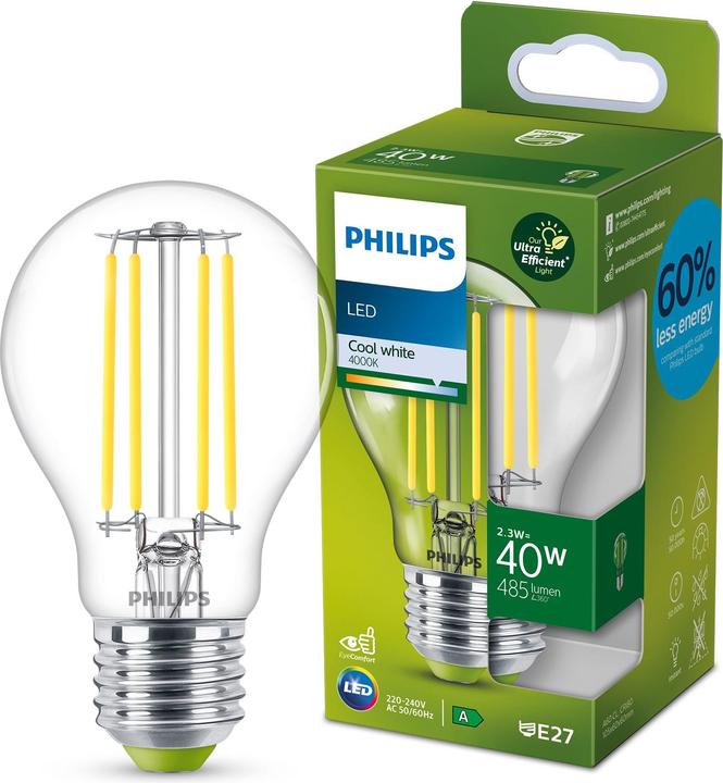 Immagine prodotto Philips Lampada (E27, 2.30 W, 485 lm, 1 x, A)