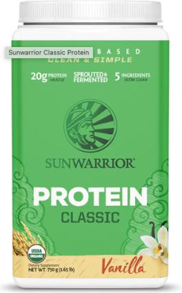 Image du produit Sunwarrior Protéine Classic Organic (Vanille, 1 pcs, 750 g)