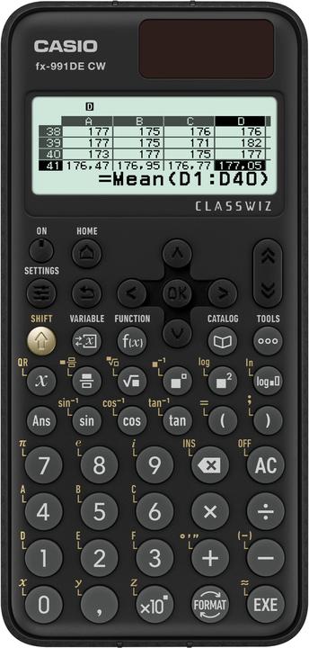 Immagine prodotto Casio FX-991DE CW (Celle solari, Batterie)