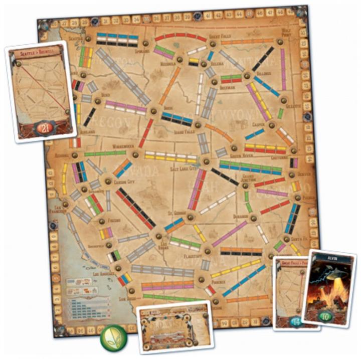Image du produit Asmodée Ttr Ticket To Ride Collection de cartes France Old West (Français, Allemand, Anglais, Italien)