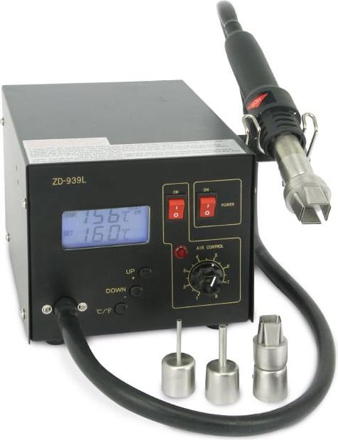 Eneroid Lötstation ZD-939L, Heissluft, LCD regelbar, 4 Düsen
