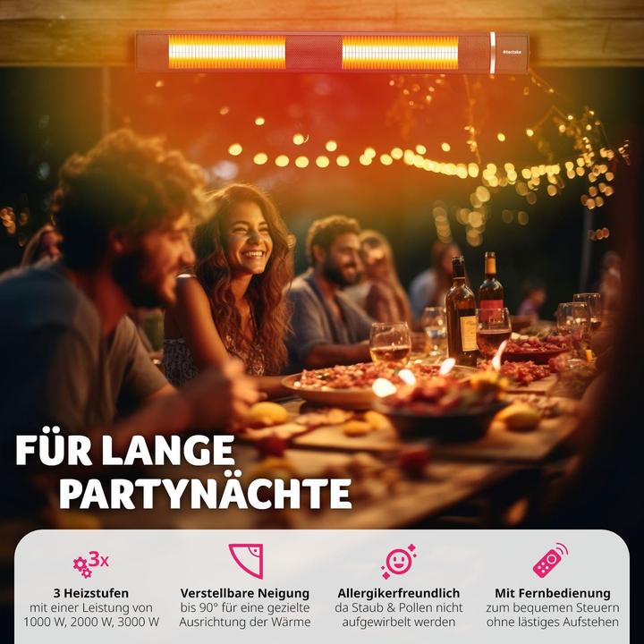 Produktbild tectake Infrarotheizstrahler (3000 W)