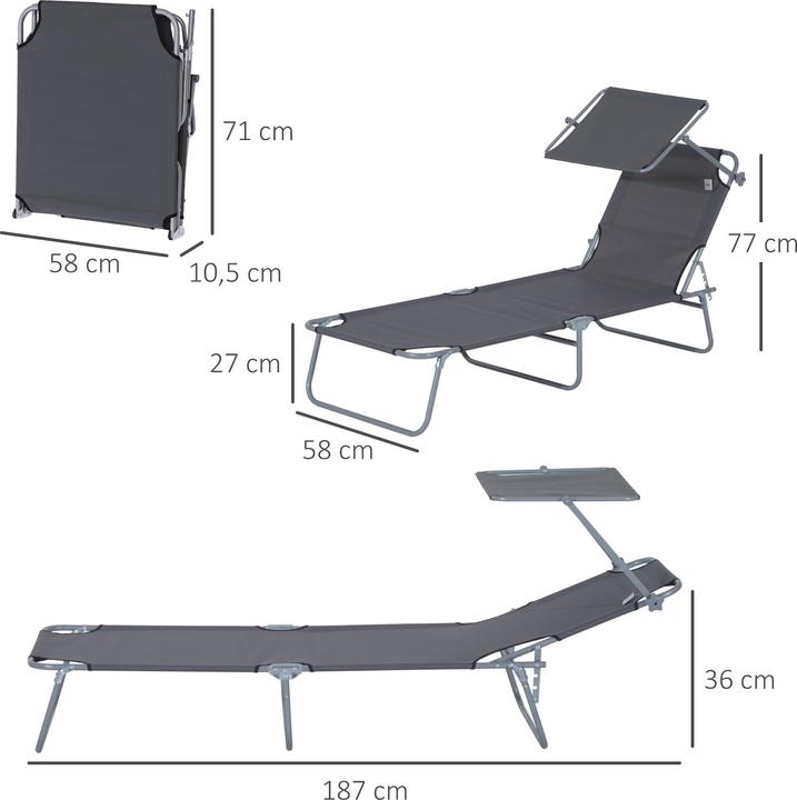 Actual product image Outsunny ClutchChairZ Shift Alpha (187 cm)