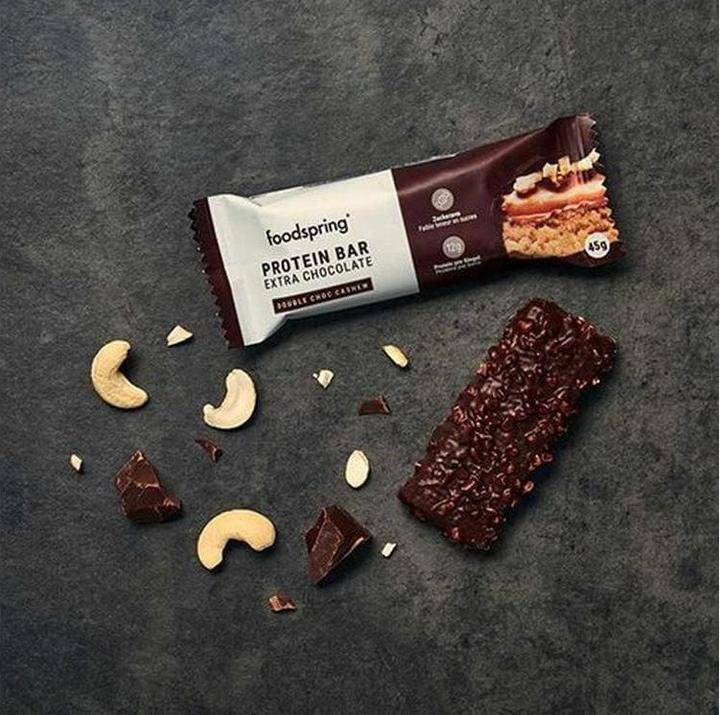 Immagine prodotto Foodspring Barretta proteica al cioccolato extra (Cioccolato, 12 pz., 380 g)