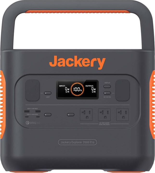 Jackery Explorer 2000 Pro (2160 Wh, 19.50 kg)