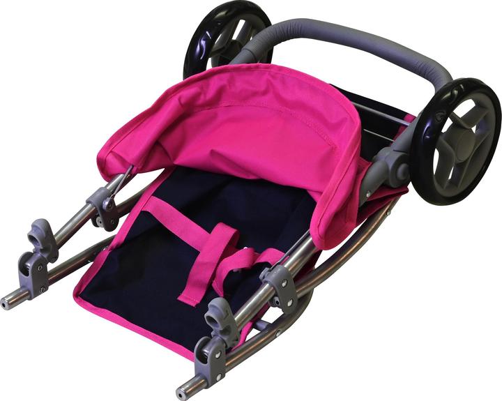 Actual product image Knorrtoys Doll buggy Jogger Lio - flying hearts blue pink