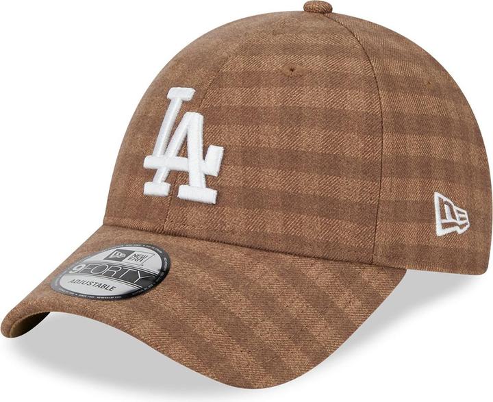 New Era 9Forty Strapback Cap - Flannel Los Angeles Dodgers (One Size)