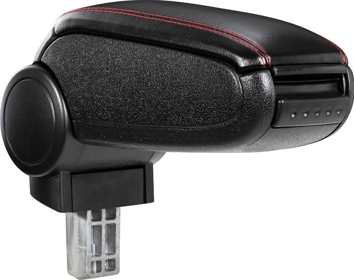 Image du produit Pro-Tec Accoudoir central Skoda Citigo avec compartiment de rangement Similicuir noir avec surpiqûres rouges