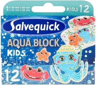 Produktbild Salvequick Aquaock Kids Waterproof Children's Patch 12Pcs.