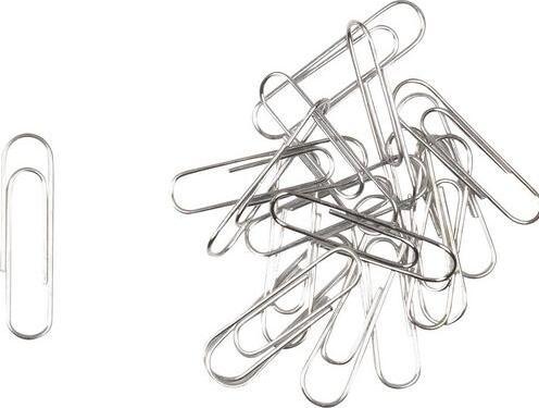 Produktbild Office Depot Büroklammern Rund 30 mm Silber Metall, Zink (100 x)