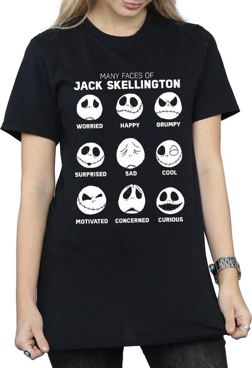 Image du produit Disney - T-shirt NIGHTMARE BEFORE CHRISTMAS THE MANY FACES OF JACK - Femme (XL)
