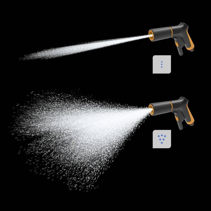 Actual product image Fiskars Spray gun, 2 functions, Infinitely variable flow rate, With front regulator and on/off switch, With